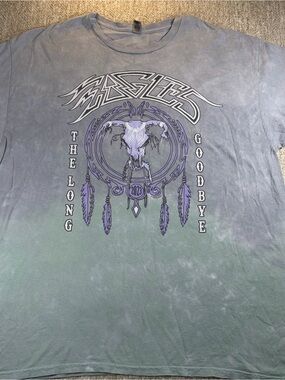 Eagles The long Goodbye Gildan Tie-Dye Crewneck Tee Concert